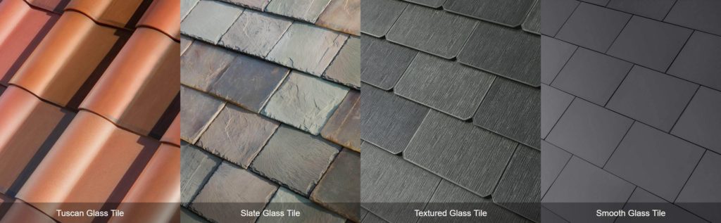 Examples of Tesla roof tiles